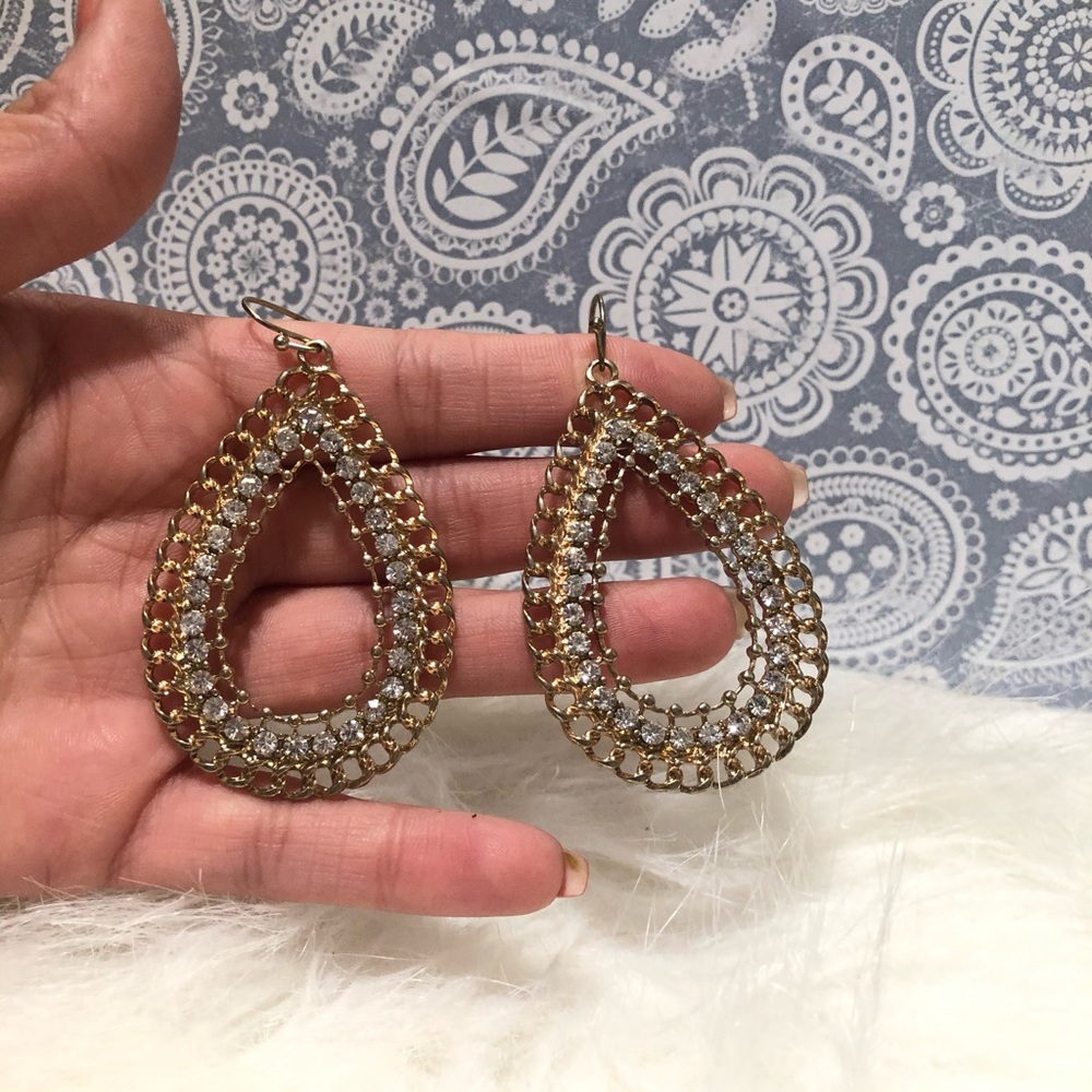 Gold earrings